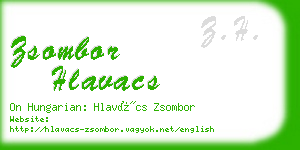 zsombor hlavacs business card